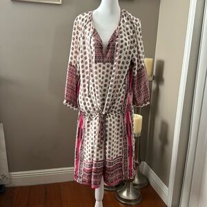 GAP Pink Floral Midi Dress